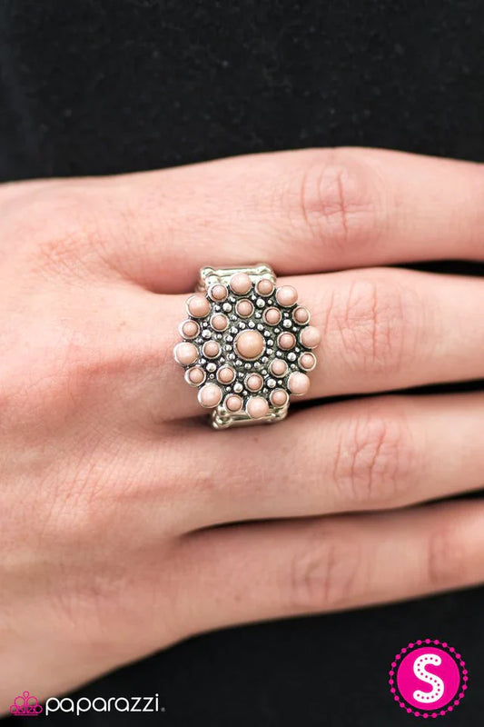 Paparazzi Ring ~ Desert Dahlia - Brown