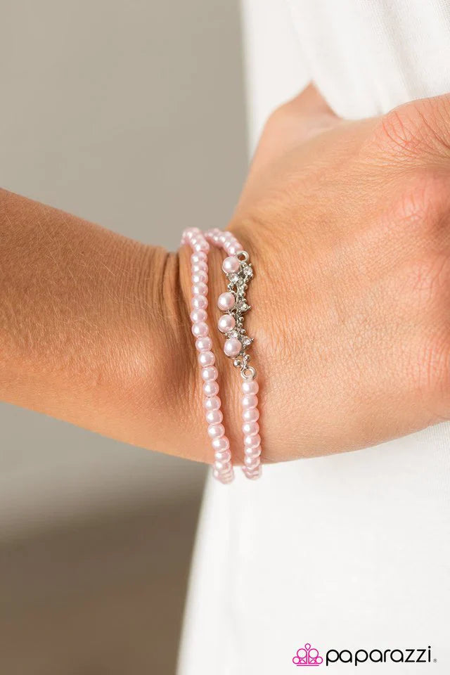 Paparazzi Bracelet ~ Rich Refinement - Pink