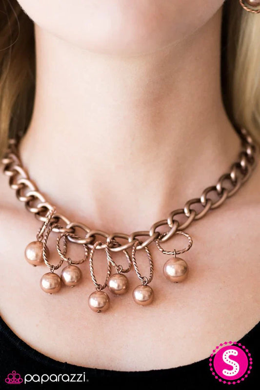 Paparazzi Necklace ~ Classic Girl - Copper