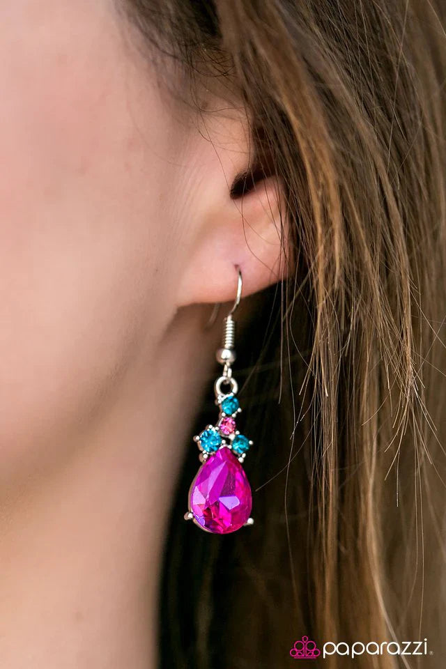 Paparazzi Earring ~ Perfectly Princess - Multi