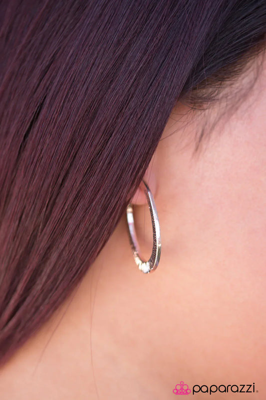 Paparazzi Earring ~ Dont Sweat the Small Stuff - Rose Gold