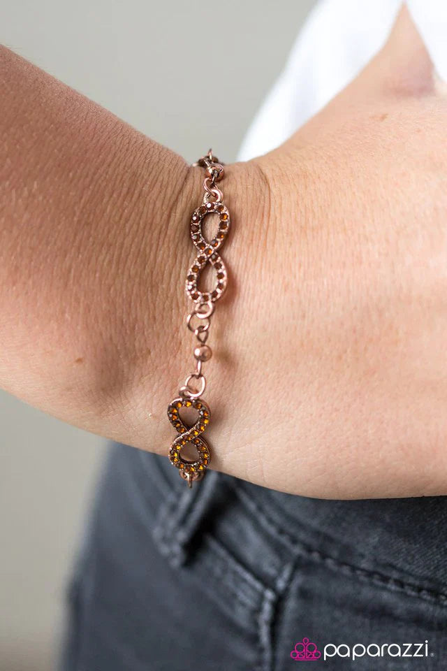 Paparazzi Bracelet ~ Time and Time Again - Copper