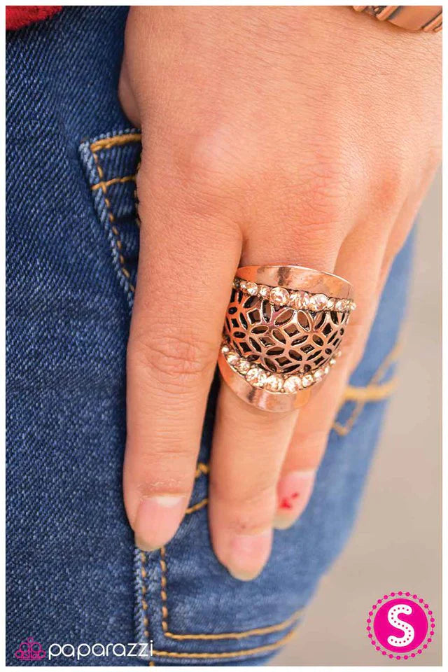 Paparazzi Ring ~ Fancy Framework - Copper