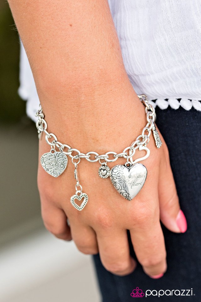 Paparazzi Bracelet ~ Pure In Heart - Silver