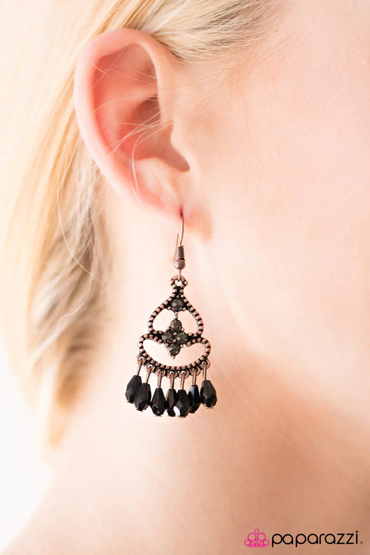 Paparazzi Earring ~ Aruba Allure - Copper