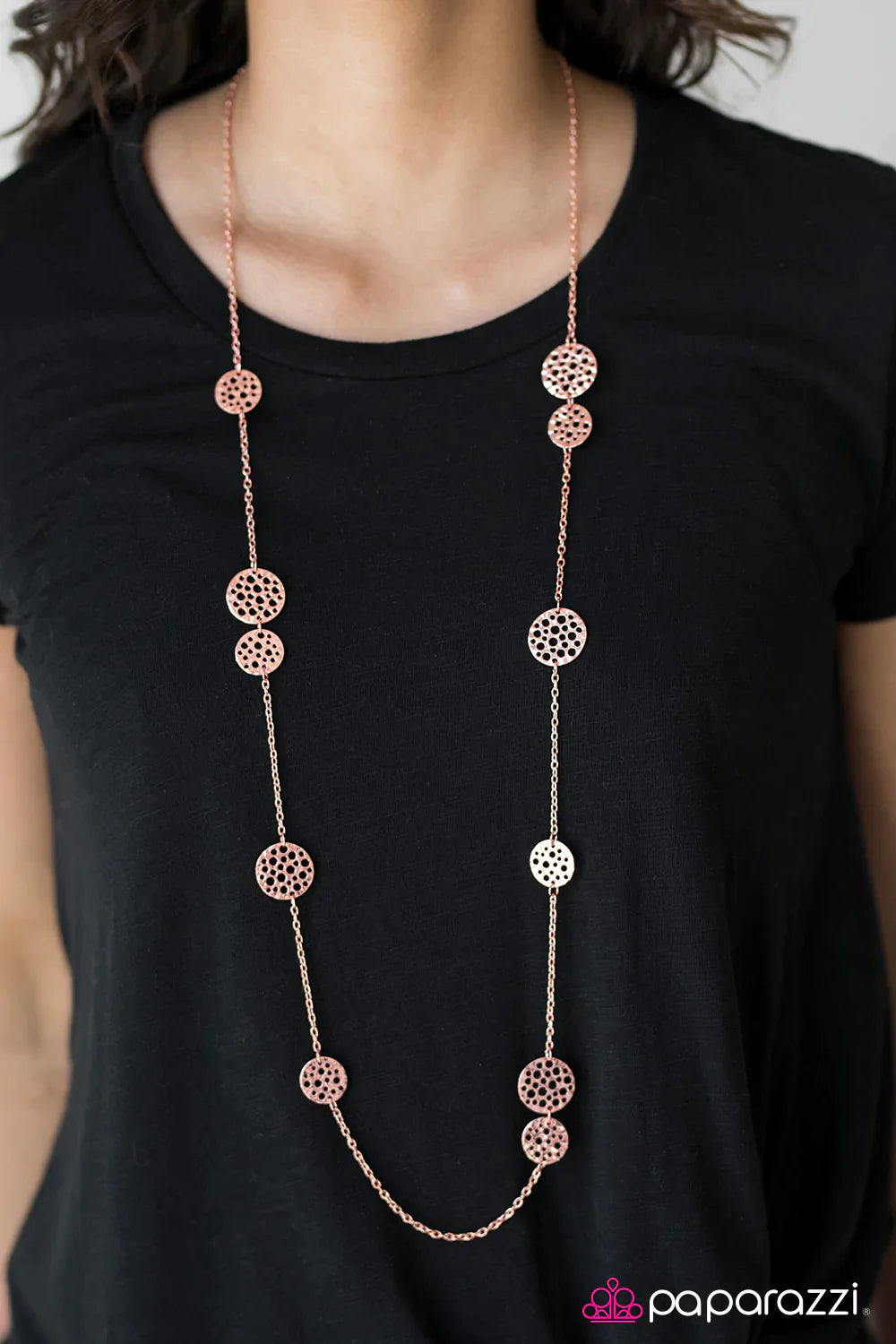 Paparazzi Necklace ~ The HOLEY Grail - Copper