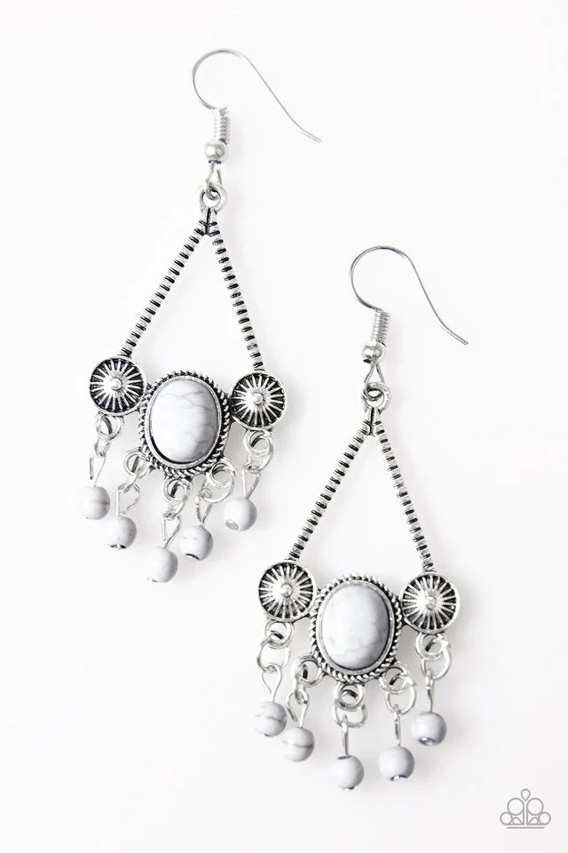 Paparazzi Earring ~ Wild and Wonderful - Silver