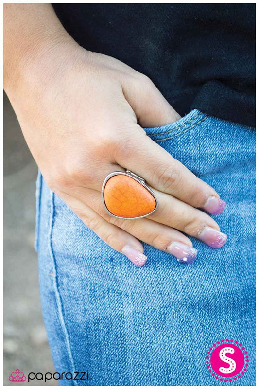 Paparazzi Ring ~ Heart of the Earth - Orange