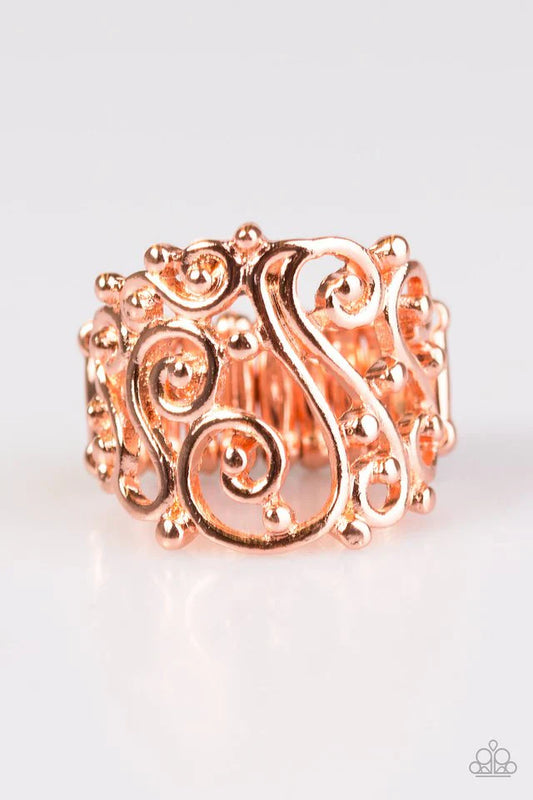 Paparazzi Ring ~ REGAL Advice - Copper