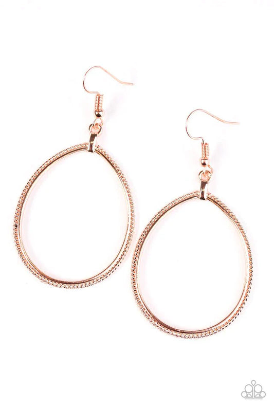 Paparazzi Earring ~ Monsoon Shimmer - Copper