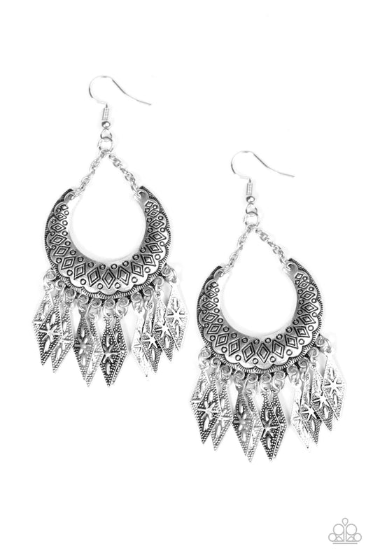 Paparazzi Earring ~ Westland - Silver