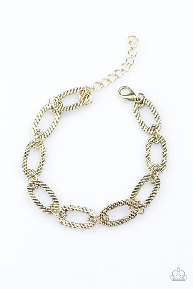 Paparazzi Bracelet ~ Street Style - Brass