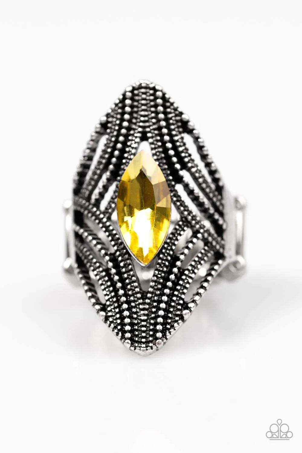 Paparazzi Ring ~ Jungle Jewel - Yellow