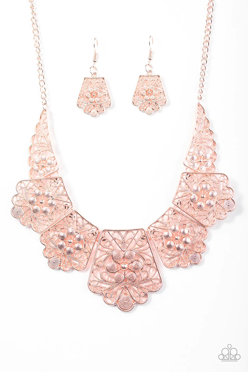 Paparazzi Necklace ~ Native Nature - Rose Gold