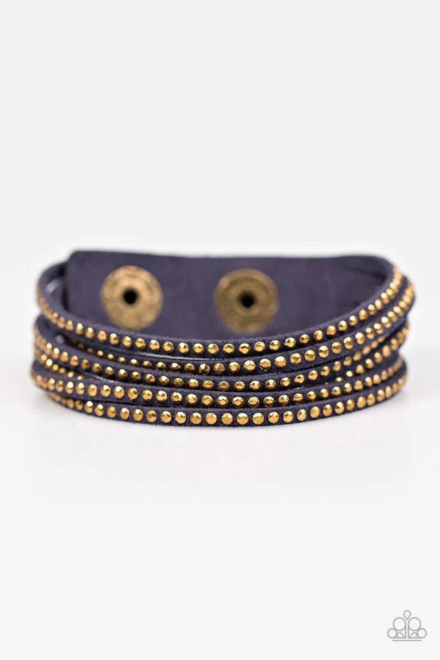 Paparazzi Bracelet ~ Rustically Radiant - Blue