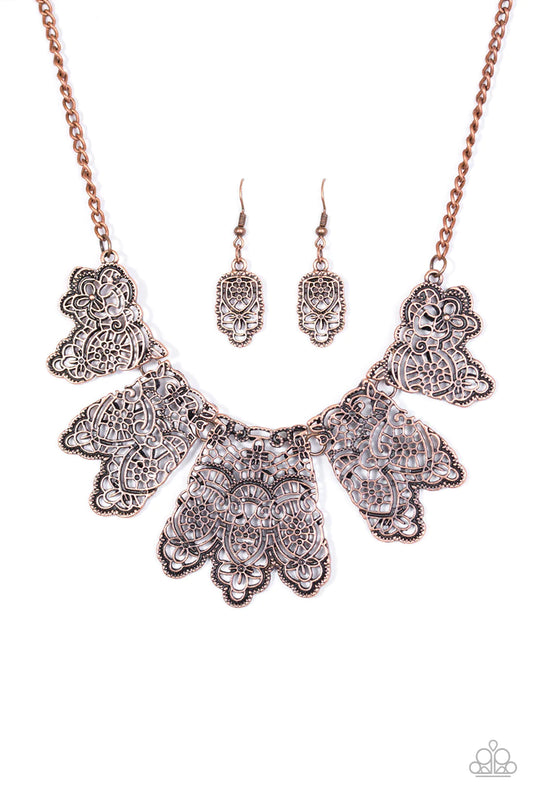 Paparazzi Necklace ~ Empire State Shimmer - Copper