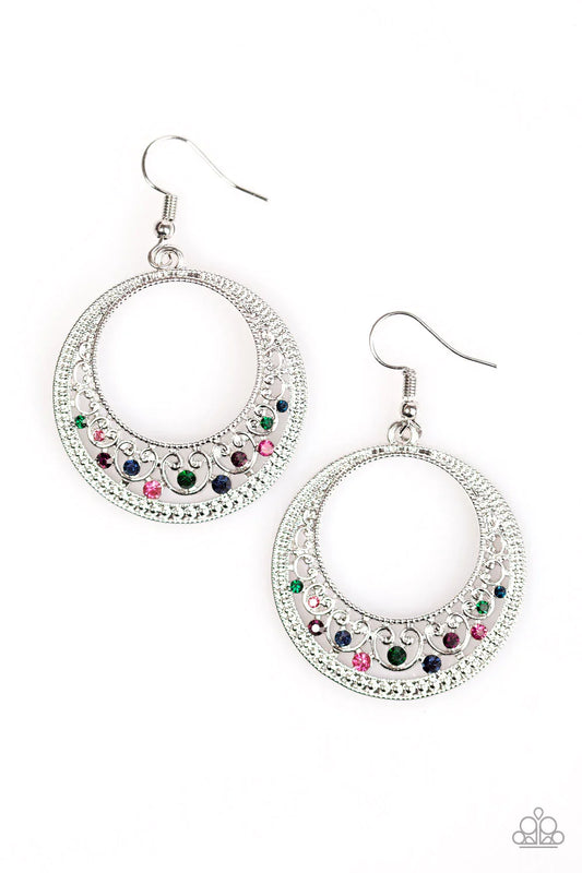 Paparazzi Earring ~ Colorfully Cordial - Multi