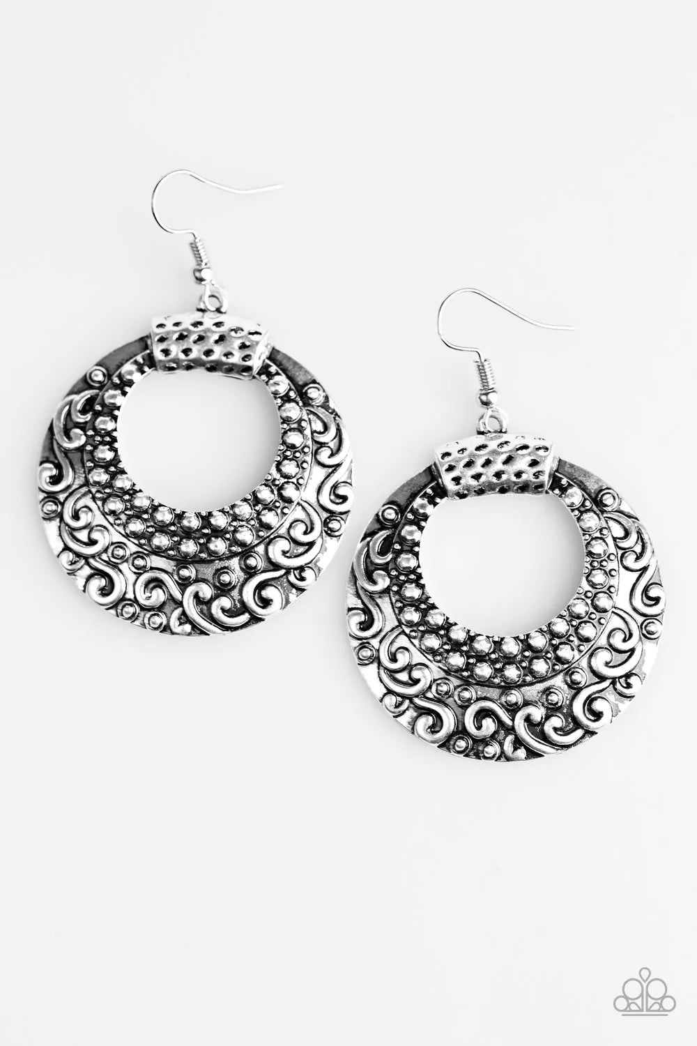 Paparazzi Earring ~ We Are All Wild Things - Silver