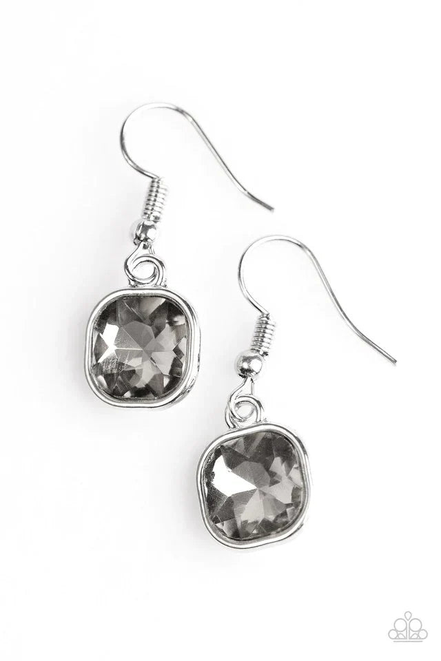 Paparazzi Earring ~ Everlasting Shine - Silver