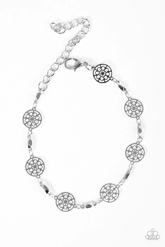 Paparazzi Bracelet ~ Only Time WHEEL Tell - Silver