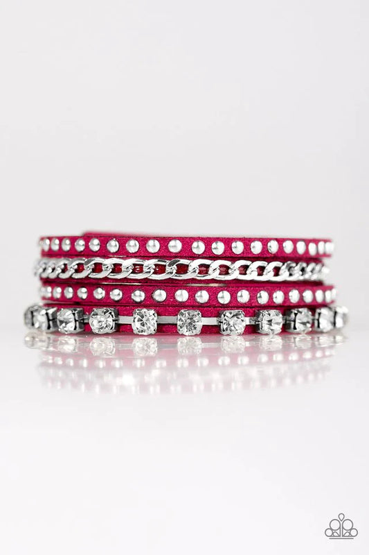 Paparazzi Bracelet ~ You Talkin To Me? - Pink