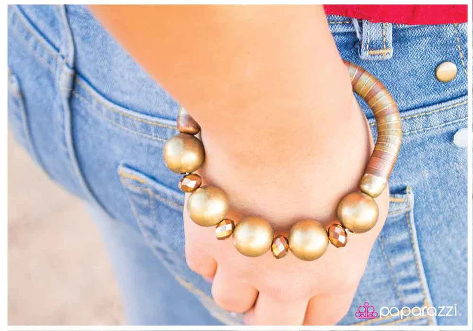 Paparazzi Bracelet ~ Metallic Medley - Brass