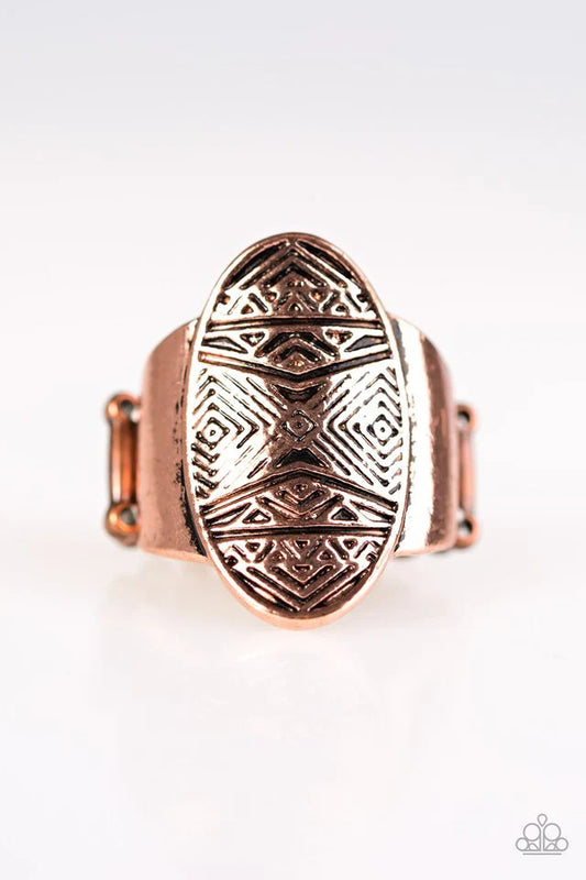 Paparazzi Ring ~ Tiki Tahiti - Copper