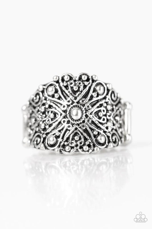 Paparazzi Ring ~ Radiantly Rustic - Silver