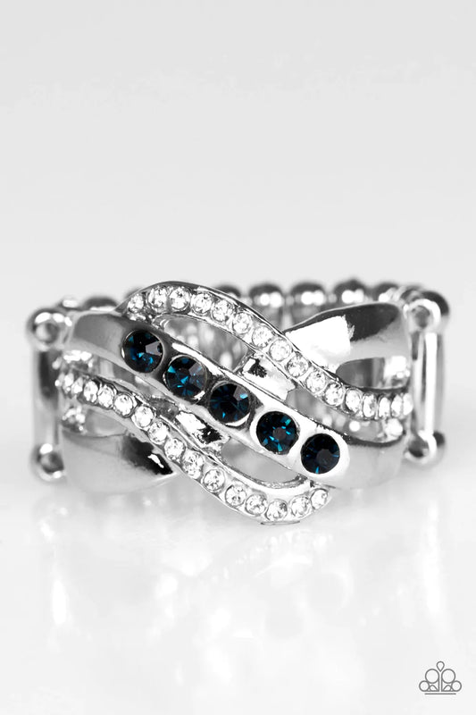 Paparazzi Ring ~ Flirting With Sparkle - Blue