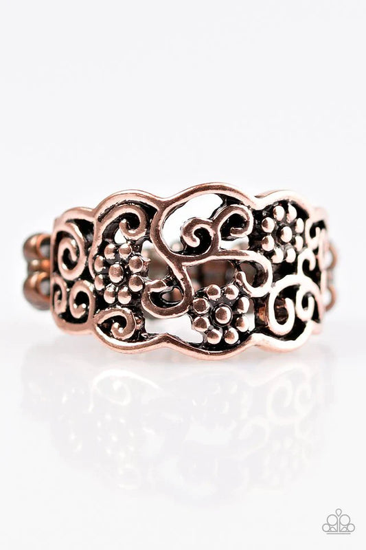 Paparazzi Ring ~ Wild About Wildflowers - Copper