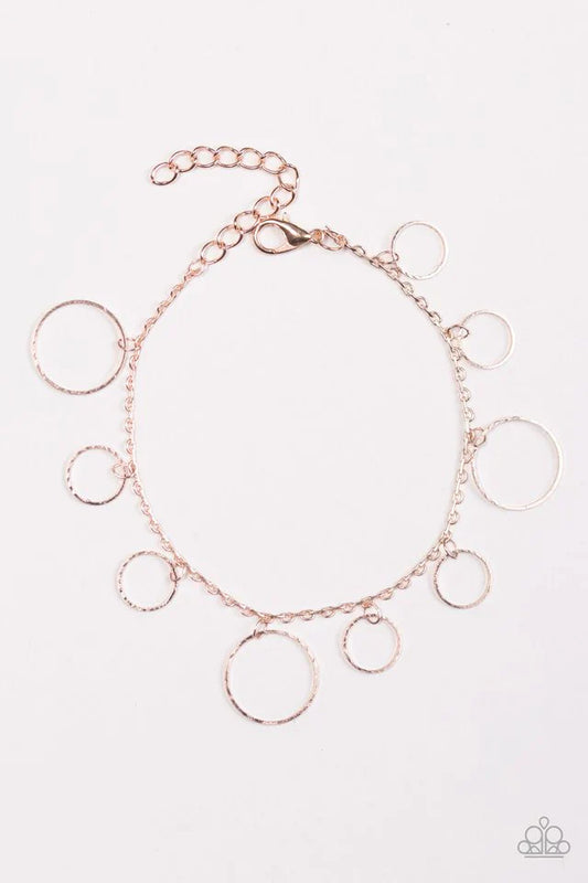 Paparazzi Bracelet ~ Street Shimmer - Rose Gold