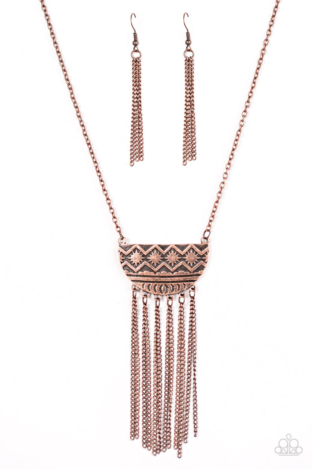 Paparazzi Necklace ~ Incredibly Incan - Copper