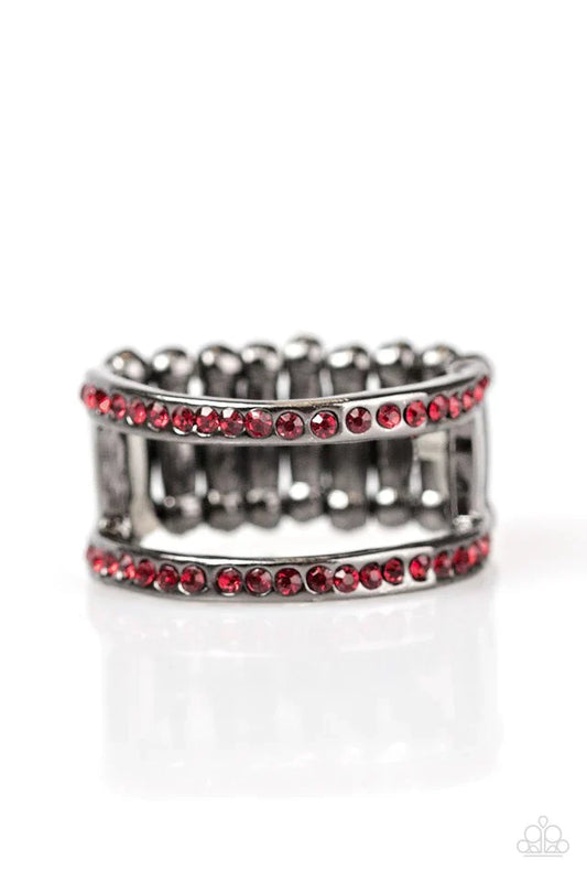 Paparazzi Ring ~ Surrender The Sparkle - Red