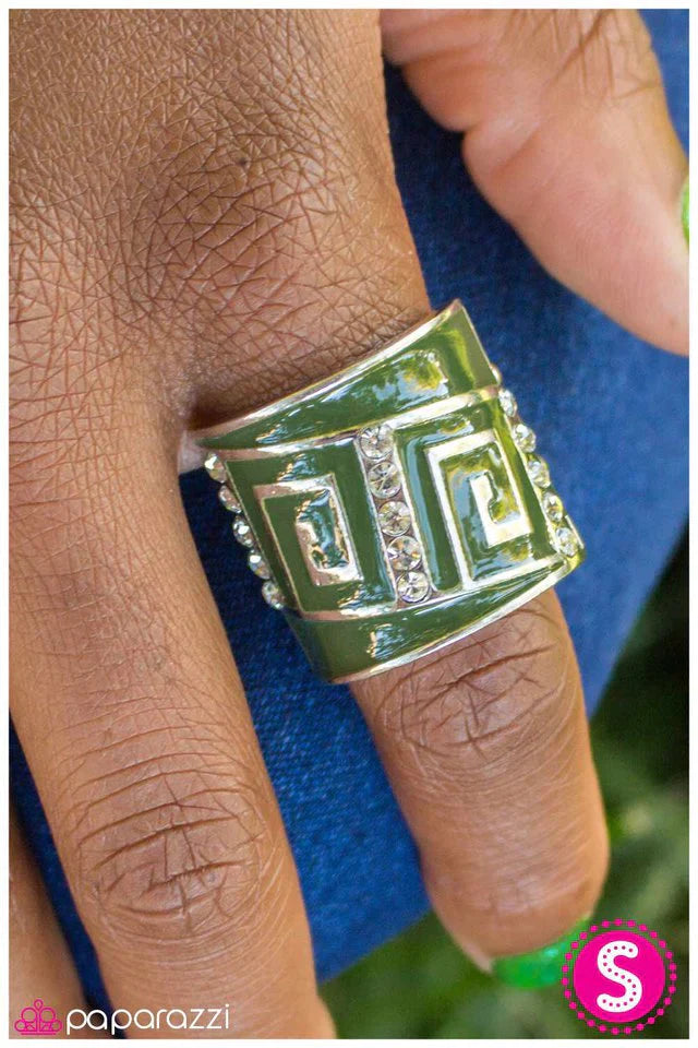 Paparazzi Ring ~ A-Mazed - Cypress - Green