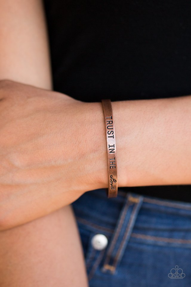 Paparazzi Bracelet ~ I Put My Trust In You - Copper