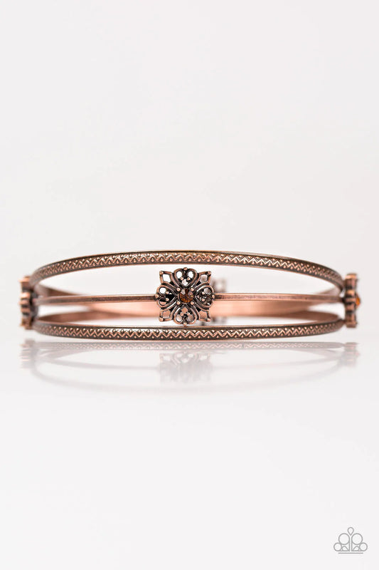 Paparazzi Bracelet ~ Demure Decor - Copper