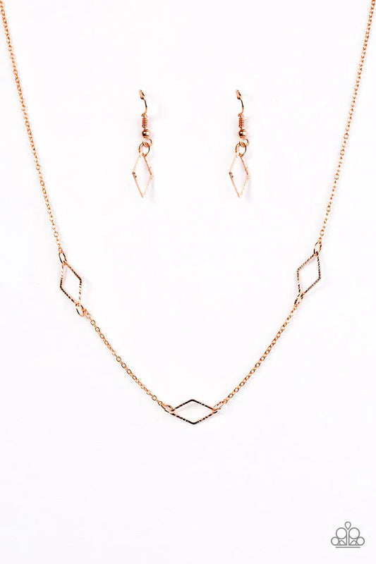 Paparazzi Necklace ~ Dangerously Dainty - Copper