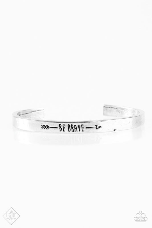 Paparazzi Bracelet ~ Brave and Bold  - Silver