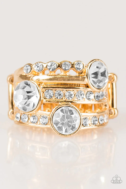 Paparazzi Ring ~ Hollywood Glamour - Gold