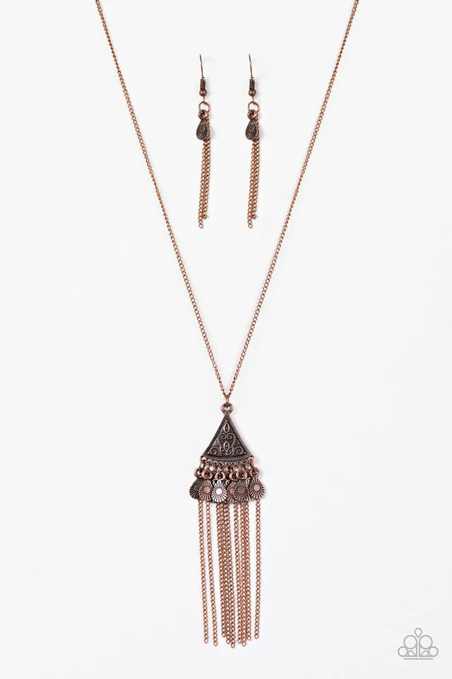 Paparazzi Necklace ~ Incan Idol - Copper