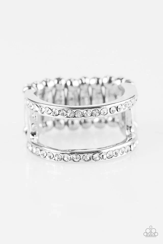 Paparazzi Ring ~ Surrender The Sparkle - White