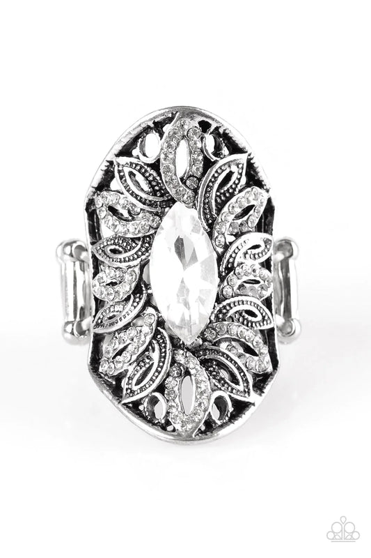 Paparazzi Ring ~ Royal Essence - White