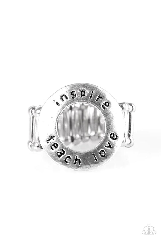 Paparazzi Ring ~ To Teach Is To Learn - Silver