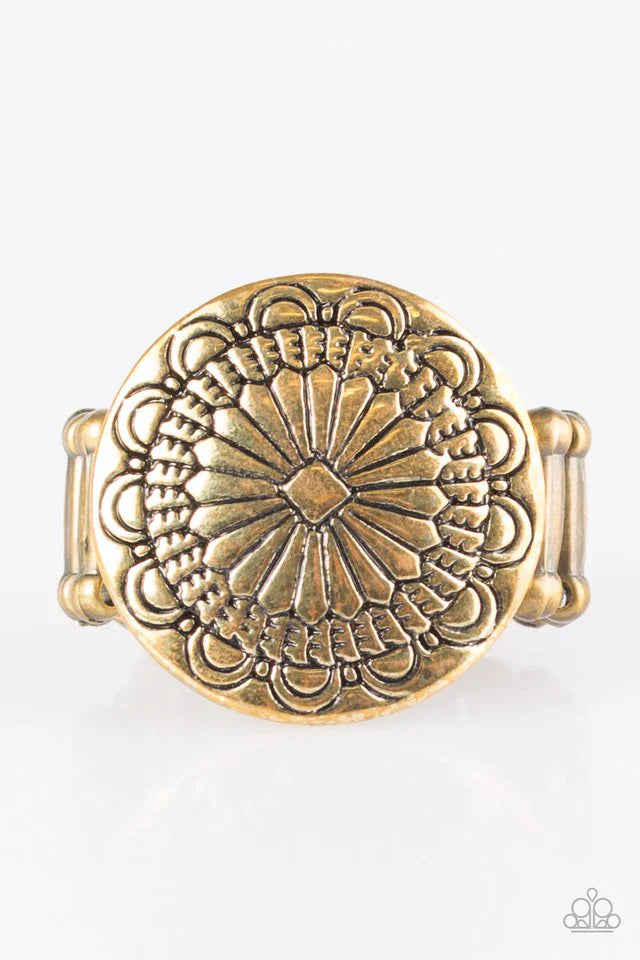 Paparazzi Ring ~ Seasonal Spinster - Brass