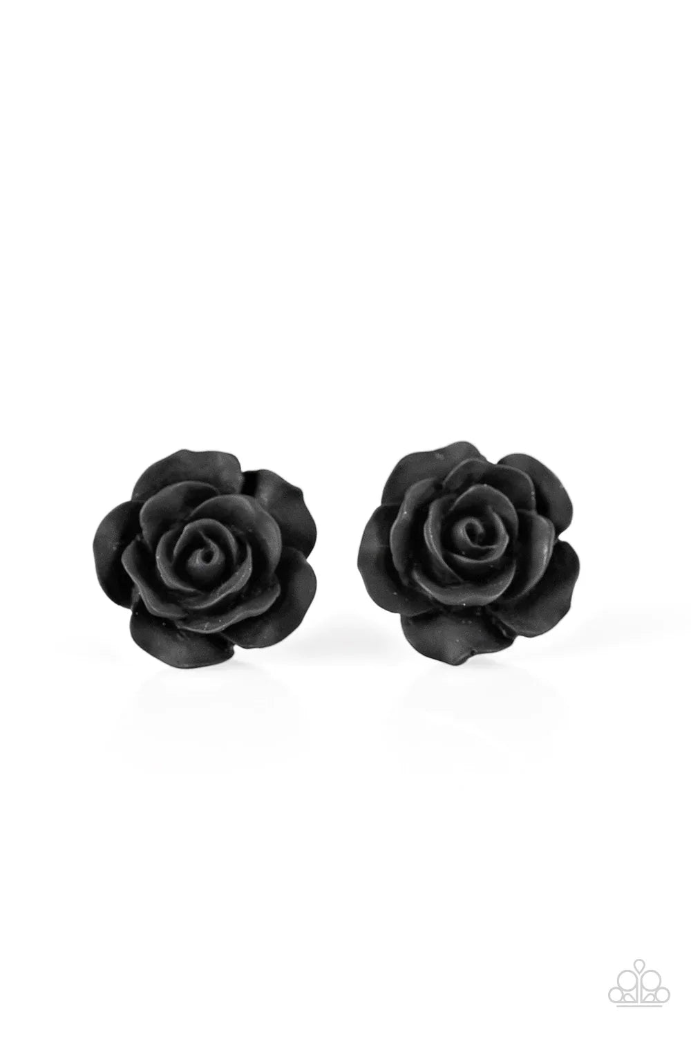 Paparazzi Earring ~ Garden Rave - Black