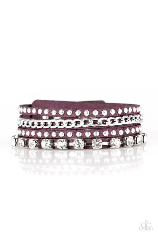 Paparazzi Bracelet ~ You Talkin To Me? - Purple