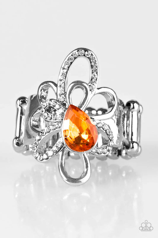 Paparazzi Ring ~ Fancy Finale - Orange