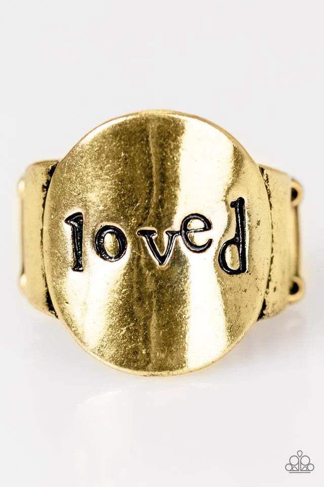 Paparazzi Ring ~ You Deserve Love - Brass