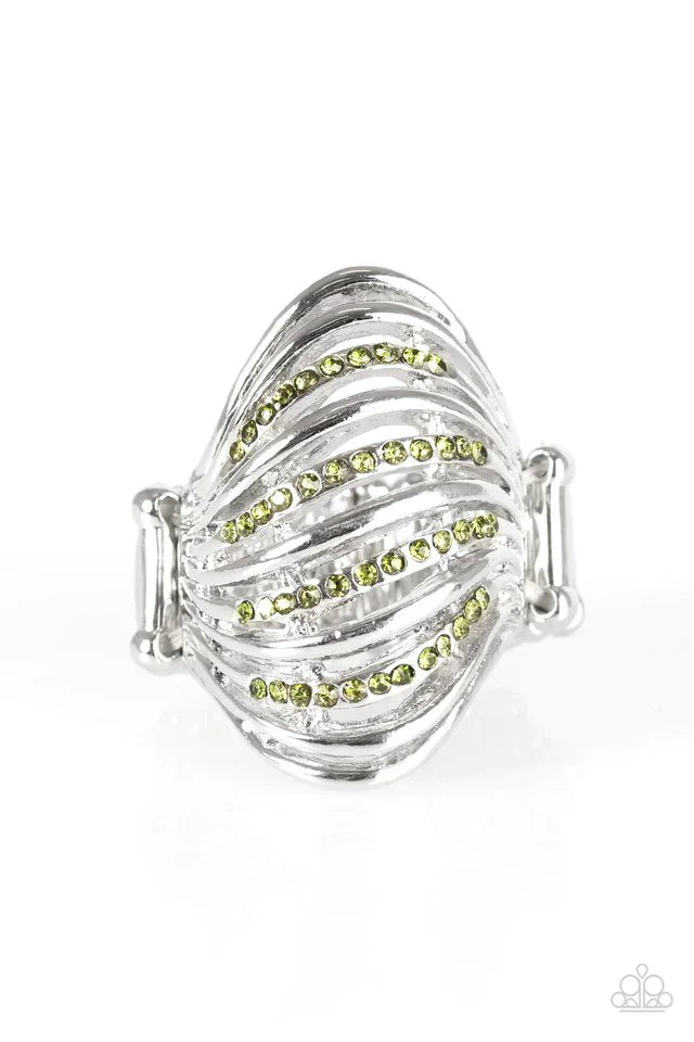 Paparazzi Ring ~ Ride The Waves - Green