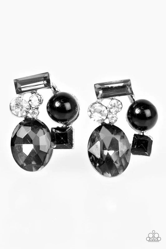 Paparazzi Earring ~ Let Me GLOW! - Black